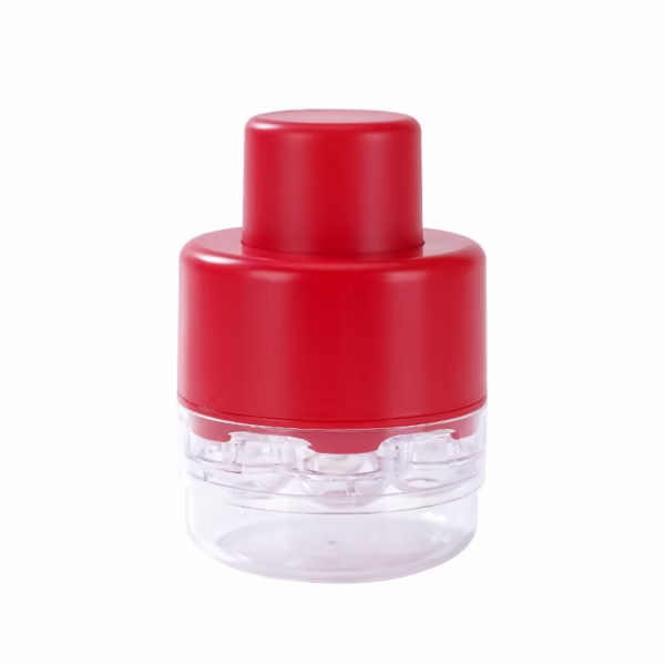 Dispozitiv de Scos Samburi, Flippy, Manual, cu 7 Gauri, pentru Cirese, 13 x 9.2 cm, din ABS, Rosu - imagine 1