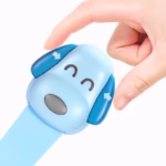 Siguranta pentru Usi Copii, Flippy, Sistem de Blocare Sertare, Dulap, Frigider, Adeziv, cu Sistem de Inchidere Dublu, Model Catelus, Albastru - imagine 5
