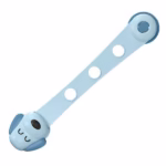 Siguranta pentru Usi Copii, Flippy, Sistem de Blocare Sertare, Dulap, Frigider, Adeziv, cu Sistem de Inchidere Dublu, Model Catelus, Albastru - imagine 10