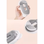 Sapuniera de Calatorie, Flippy, Suport pentru Sapun cu Scurgere a Apei, Recipient cu Capac Depozitare, Savoniera pentru Baie, 12.6x6.1x8.4cm, Alb - imagine 3