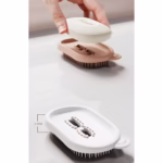 Sapuniera de Calatorie, Flippy, Suport pentru Sapun cu Scurgere a Apei, Recipient cu Capac Depozitare, Savoniera pentru Baie, 12.6x6.1x8.4cm, Roz - imagine 4