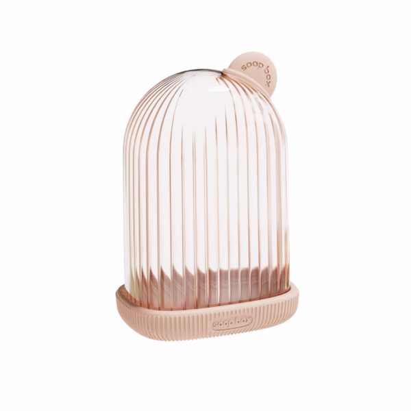 Sapuniera de Calatorie, Flippy, Suport pentru Sapun cu Scurgere a Apei, Recipient cu Capac Depozitare, Savoniera pentru Baie, 12.6x6.1x8.4cm, Roz - imagine 7