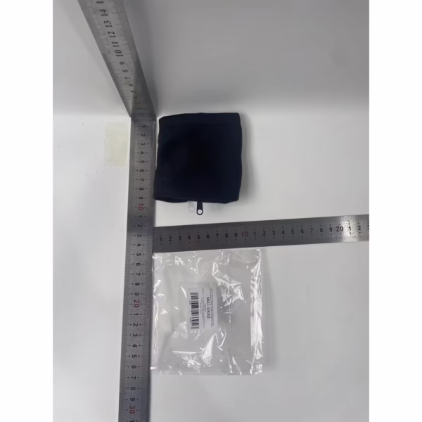 Banderola pentru Încheietura Mainii, Flippy, Suport Carduri si Chei, Multifunctional, cu Fermoar, Impermeabil, Confortabil, Negru - imagine 5