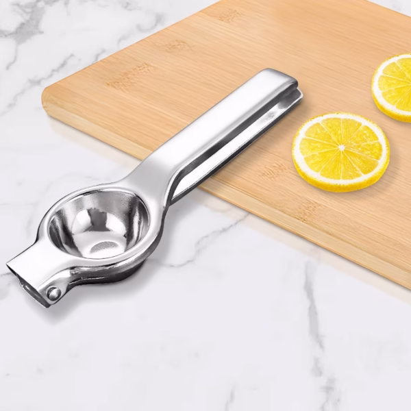Storcator de Citrice Manual, Flippy, Storcator de Fructe Moi, Rezistent, Usor de Folosit si Depozitat, Durabil, Calitativ, 20.5 x 7cm, Inox, Argintiu - imagine 2