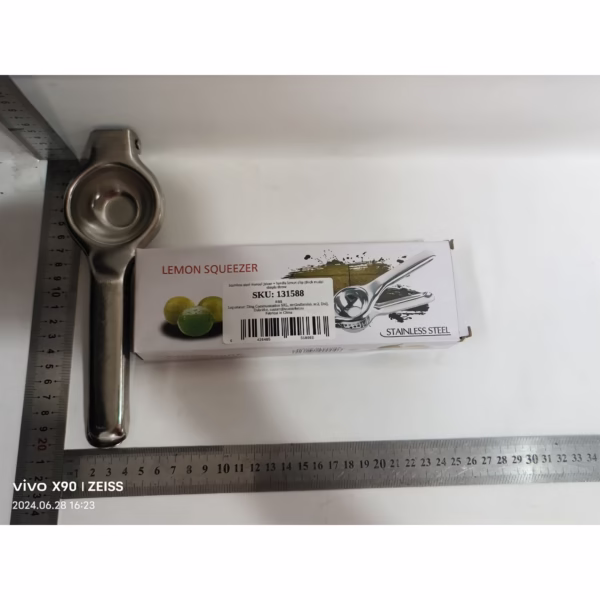 Storcator de Citrice Manual, Flippy, Storcator de Fructe Moi, Rezistent, Usor de Folosit si Depozitat, Durabil, Calitativ, 20.5 x 7cm, Inox, Argintiu - imagine 7