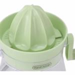 Storcator de Citrice Manual, Flippy, Rezistente, Usor de Folosit si Depozitat, Durabil, Calitativ, 16.5x13cm, Transparent/ Verde - imagine 5