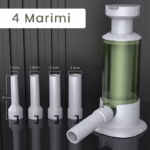 Aparat de Umplut Carnati, Flippy, Manual Rezistent, Usor de Folosit si Depozitat, Durabil, Calitativ, 4 Tuburi/Marimi Incluse, 26.3 x 11 x 11 cm, Transparent Verde - imagine 2