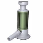 Aparat de Umplut Carnati, Flippy, Manual Rezistent, Usor de Folosit si Depozitat, Durabil, Calitativ, 4 Tuburi/Marimi Incluse, 26.3 x 11 x 11 cm, Transparent Verde
