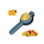 Storcator manual citrice, Flippy, pentru lamai, portocale, cu actiune dubla, usor de utilizat, material ABS rezistent, 8x10x22 cm, albastru - imagine 6