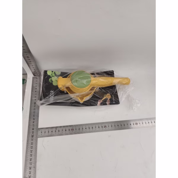 Storcator manual citrice, Flippy, pentru lamai, portocale, cu actiune dubla, usor de utilizat, material ABS rezistent, 8x10x22 cm, Galben - imagine 4