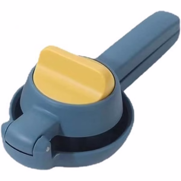 Storcator manual citrice, Flippy, pentru lamai, portocale, cu actiune dubla, usor de utilizat, material ABS rezistent, 8x10x22 cm, albastru - imagine 1