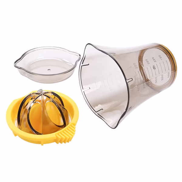 Storcator manual citricie Flippy, cu recipient de 600 ml, 15x8.5x13.5 cm, material ABS, Transparent - imagine 6