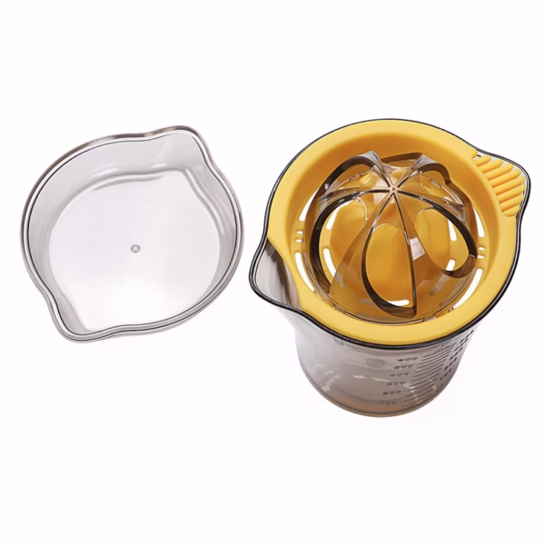Storcator manual citricie Flippy, cu recipient de 600 ml, 15x8.5x13.5 cm, material ABS, Transparent - imagine 9