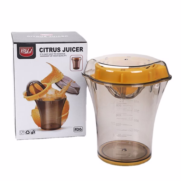 Storcator manual citricie Flippy, cu recipient de 600 ml, 15x8.5x13.5 cm, material ABS, Transparent - imagine 10