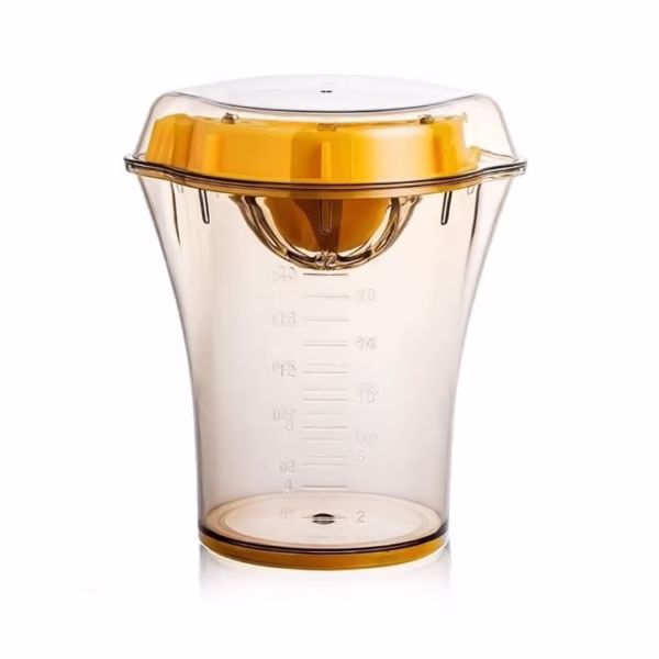 Storcator manual citricie Flippy, cu recipient de 600 ml, 15x8.5x13.5 cm, material ABS, Transparent - imagine 11