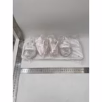 Suport pentru Baie, Flippy, Montare pe Perete, Model Pisicute, ABS, Adeziv, Raft pentru Depozitare, 33.4x17.7 cm, Alb - imagine 2
