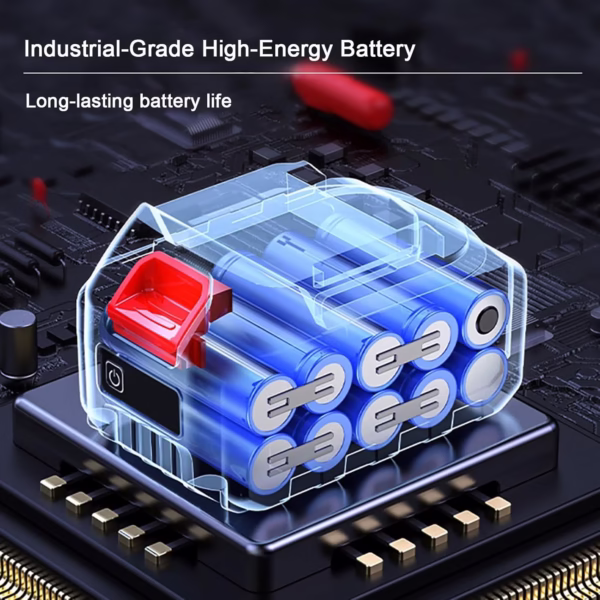 Suflanta de Aer Multifunctionala Portabila, Flippy, Incarcare Auto, pentru Gratar, Masina, Indepartare Frunze si Praf, 1500 mAh, Viteta de Rotatie 25000 RPM, 2 Baterii de Li si Incarcator, Negru - imagine 6