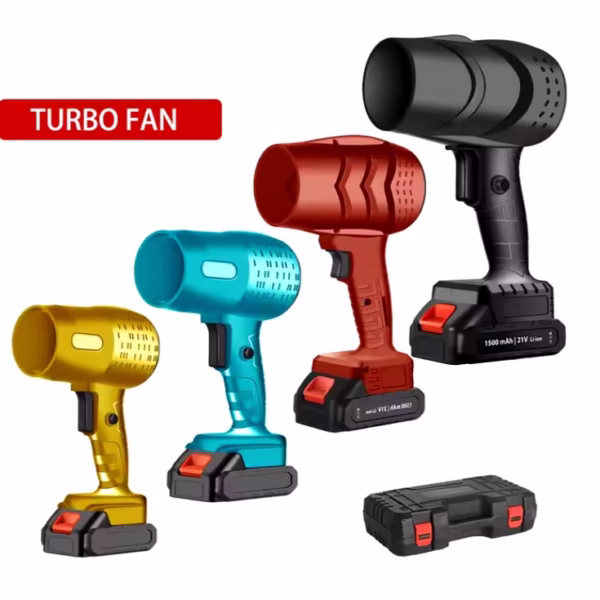 Suflanta de Aer Multifunctionala Portabila, Flippy, Incarcare Auto, pentru Gratar, Masina, Indepartare Frunze si Praf, 1500 mAh, Viteta de Rotatie 25000 RPM, 2 Baterii de Li si Incarcator, Visiniu - imagine 8