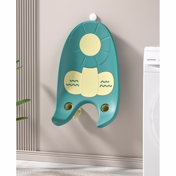 Suport de Baie Bebelusi, Flippy, 0-12 luni, Montare pe Chiuveta/Lavoar/Cada, Ventuze Antiderapante cu Intaltime Reglabila, 50 x 24 x 12.5 cm, Verde - imagine 2