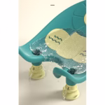 Suport de Baie Bebelusi, Flippy, 0-12 luni, Montare pe Chiuveta/Lavoar/Cada, Ventuze Antiderapante cu Intaltime Reglabila, 50 x 24 x 12.5 cm, Verde - imagine 3