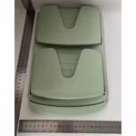 Suport de Bucatarie, Flippy, pentru Capace/Tocatoare, din Plastic, Colectare Apa Scursa, Montare fara Perfoarare, 33.3 x 20.7 x 3.5 cm, Verde - imagine 6