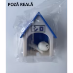Suport de Chei, Flippy, Model Casuta si Breloc Caine Alb, 7x6x4cm - imagine 9