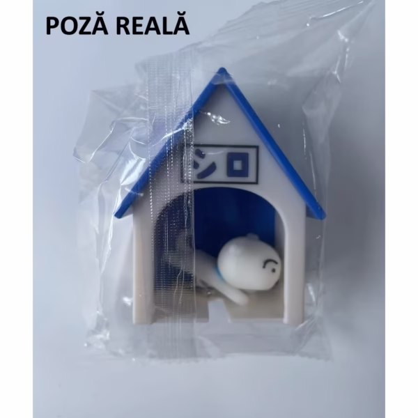 Suport de Chei, Flippy, Model Casuta si Breloc Caine Alb, 7x6x4cm - imagine 9