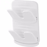 Suport de Bucatarie, Flippy, pentru Capace/Tocatoare, din Plastic, Colectare Apa Scursa, Montare fara Perfoarare, 33.3 x 20.7 x 3.5 cm, Alb - imagine 2