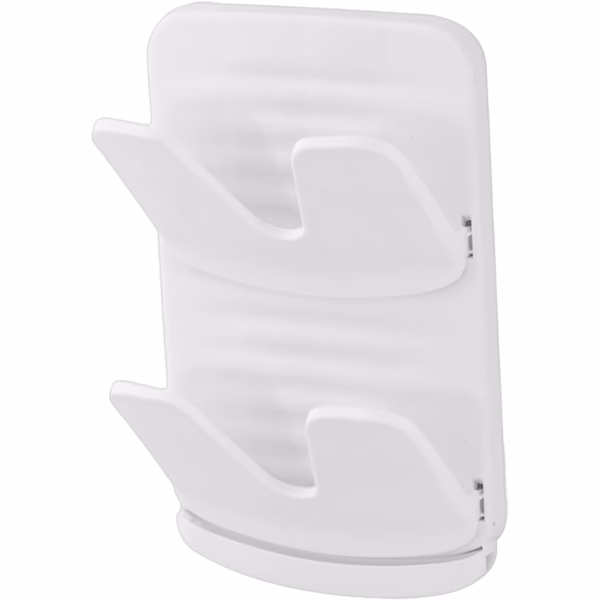Suport de Bucatarie, Flippy, pentru Capace/Tocatoare, din Plastic, Colectare Apa Scursa, Montare fara Perfoarare, 33.3 x 20.7 x 3.5 cm, Alb - imagine 2