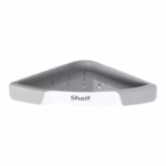 Suport Depozitare, Flippy, din Plastic, Montare fara Perforatii, pentru Baie/Bucatarie, 28 x 39 x 4.5 cm, Gri