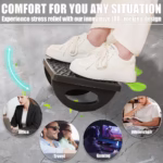 Suport Ergonimic pentru Picioare, Flippy, Plastic, cu Role de Masaj pentru Talpi, pentru Birou, Usor de Transportat, Detasabil, 33.5x24x12 cm, Negru - imagine 8