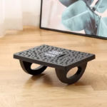 Suport Ergonimic pentru Picioare, Flippy, Plastic, cu Role de Masaj pentru Talpi, pentru Birou, Usor de Transportat, Detasabil, 33.5x24x12 cm, Negru - imagine 10