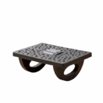 Suport Ergonimic pentru Picioare, Flippy, Plastic, cu Role de Masaj pentru Talpi, pentru Birou, Usor de Transportat, Detasabil, 33.5x24x12 cm, Negru