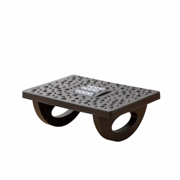 Suport Ergonimic pentru Picioare, Flippy, Plastic, cu Role de Masaj pentru Talpi, pentru Birou, Usor de Transportat, Detasabil, 33.5x24x12 cm, Negru - imagine 1