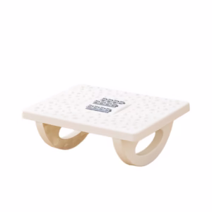 Suport Ergonimic pentru Picioare, Flippy, Plastic, cu Role de Masaj pentru Talpi, pentru Birou, Usor de Transportat, Detasabil, 33.5x24x12 cm, Alb