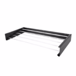 Suport Haine, Flippy, Depozitare si Uscare Rufe, din Aluminiu, Pliabil, Impermeabil, Montare prin Perforare, 100 cm, Negru - imagine 4