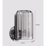 Suport Multifunctional 2 in 1, Pahar si Suport pentru Periuta de Dinti, Flippy, Plastic, Dimensiune: 10.4 x 7.3 x 7.3 cm, Gri - imagine 10