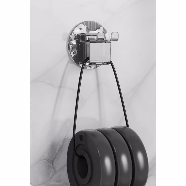 Suport Multifunctional 2 in 1, Pahar si Suport pentru Periuta de Dinti, Flippy, Plastic, Dimensiune: 10.4 x 7.3 x 7.3 cm, Albastru - imagine 6