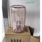 Suport Multifunctional 2 in 1, Pahar si Suport pentru Periuta de Dinti, Flippy, Plastic, Dimensiune: 10.4 x 7.3 x 7.3 cm, Roz - imagine 2