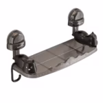 Suport pentru Baie, Flippy, Montare pe Perete, Model Pisicute, ABS, Adeziv, Raft pentru Depozitare, 33.4x17.7 cm, Negru