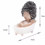 Suport pentru Spalat Vase, Flippy, pentru Burete/Sarma, Model Cada, Alb/Bej - imagine 2