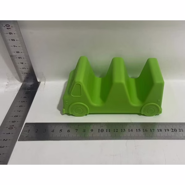 Suport pentru Taco, Flippy, Model Autobuz, 14 x 7.5 x 6.5 cm, din PP, Verde - imagine 2