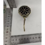 Suport de Tamaiat, Flippy, din Aliaj de Zinc, Model Lotus, Ignifug, 9.7 x 4.8 x 4.7 cm, Bronz - imagine 7