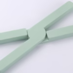 Suport pliabil din silicon pentru vase fierbinti Flippy, portabil, usor de depozitat, rezistent la temperaturi foarte ridicate, 14.5 x 7.5 x 1.6 cm, antialunecare, verde - imagine 6