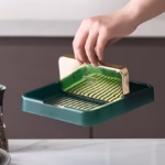 Suport Pliabil, Flippy, pentru Capace, Linguri, Multifunctional, Plasare pe Blatul de Bucatarie, 18.9x16.2x2.6 cm, Verde - imagine 6