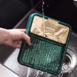 Suport Pliabil, Flippy, pentru Capace, Linguri, Multifunctional, Plasare pe Blatul de Bucatarie, 18.9x16.2x2.6 cm, Verde - imagine 9
