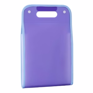 Suport Vertical pentru Hartii A4, Flippy, Suport Portabil pentru Hartie A4 cu Maner, PP, pentru Depozitare Hartii si Documente, 37x24.3 cm, Mov