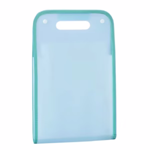 Suport Vertical pentru Hartii A4, Flippy, Suport Portabil pentru Hartie A4 cu Maner, PP, pentru Depozitare Hartii si Documente, 37x24.3 cm, Albastru