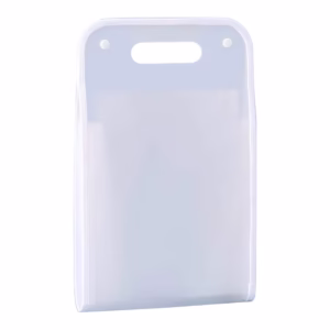 Suport Vertical pentru Hartii A4, Flippy, Suport Portabil pentru Hartie A4 cu Maner, PP, pentru Depozitare Hartii si Documente, 37x24.3 cm Alb