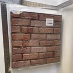 Set 10 x Placi Tapet Autocolant 3D cu Imitatie de Caramida de Exterior, pentru Perete Bucatarie Sufragerie, Usor de Curatat, Rezistent la Apa, Autoadeziv, 30x30 cm, Maro - imagine 4